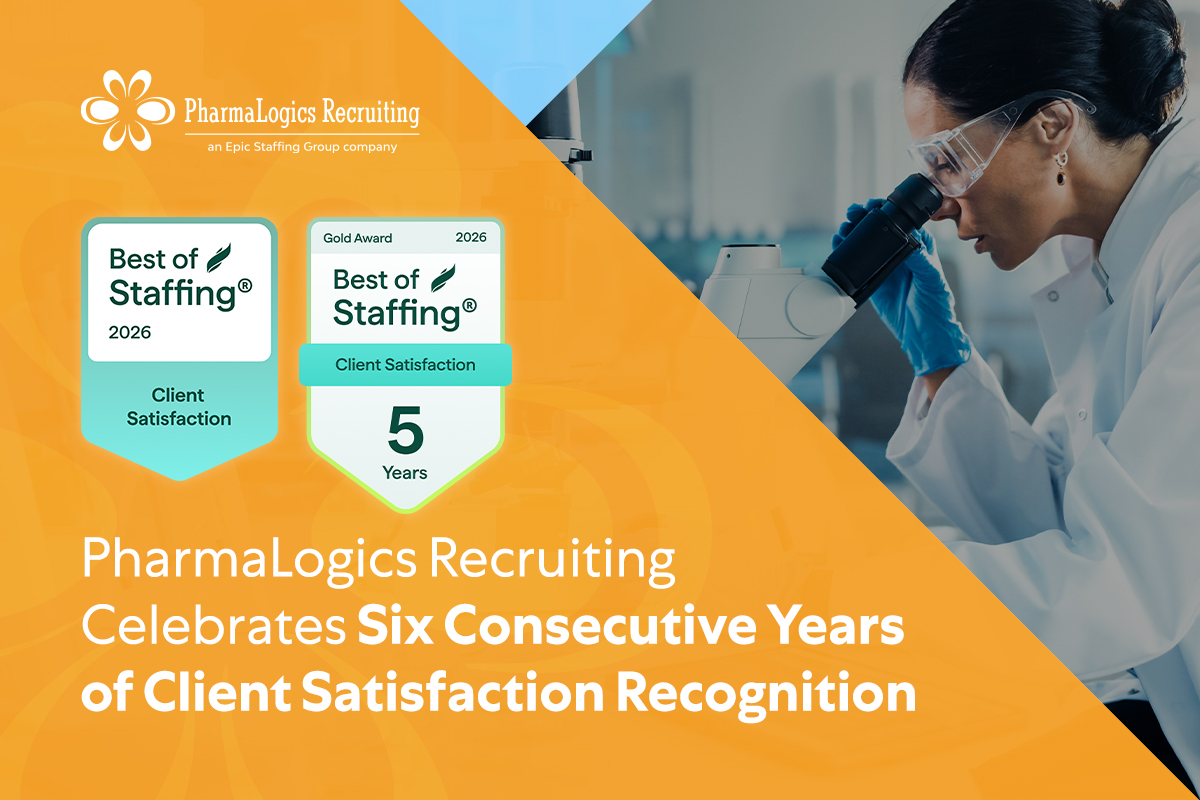 PharmaLogics Recruiting Celebrates Six Consecutive Years of Client Satisfaction Recognition